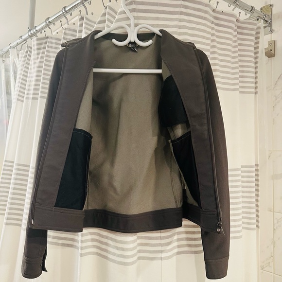 MEC Charcoal Grey motorcycle Style Jacket - Picture 3 of 4